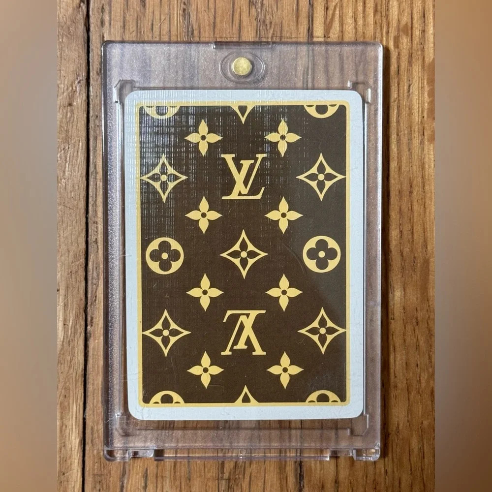 Authentic Louis Vuitton 5 of Spades Playing Card. Comes In Protective Display